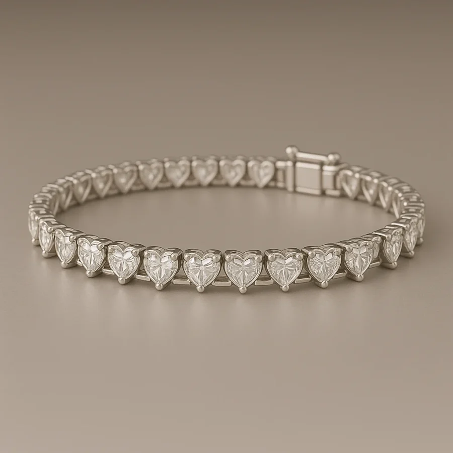 Tennis Bracelet · Heart