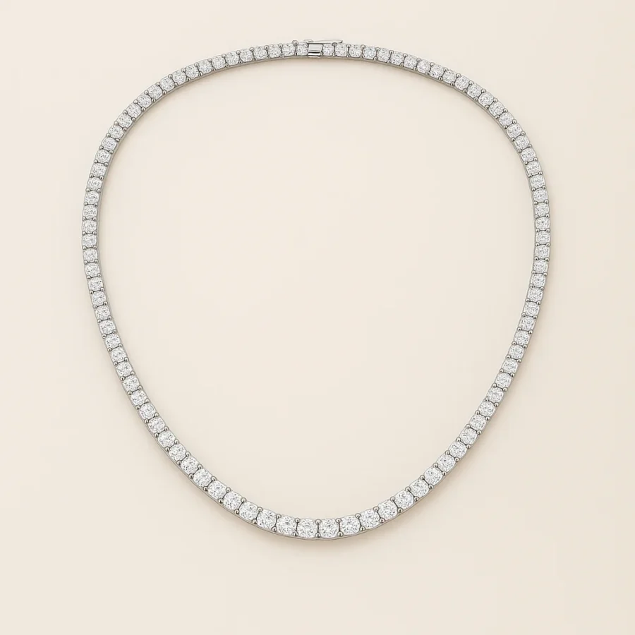 Tennis Necklace · Round Brilliant